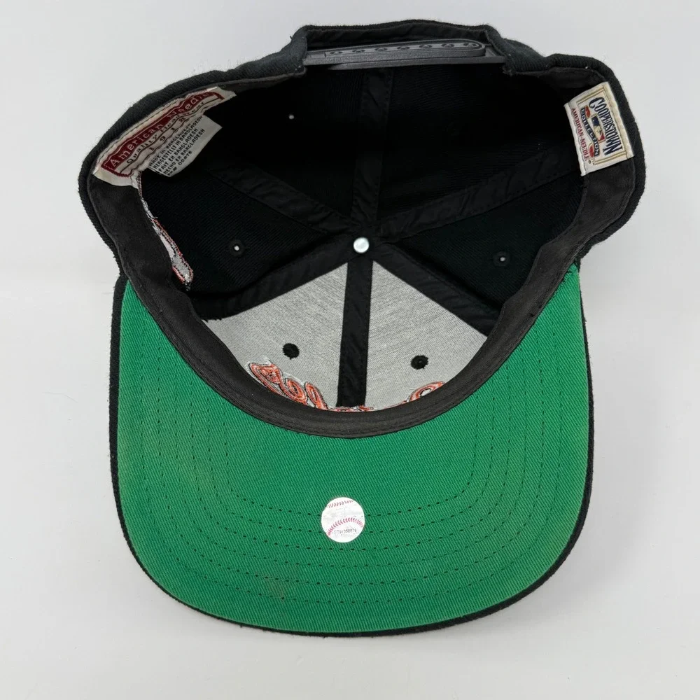 American Needle Baltimore Orioles Cooperstown Collection Snapback Hat Black Mens